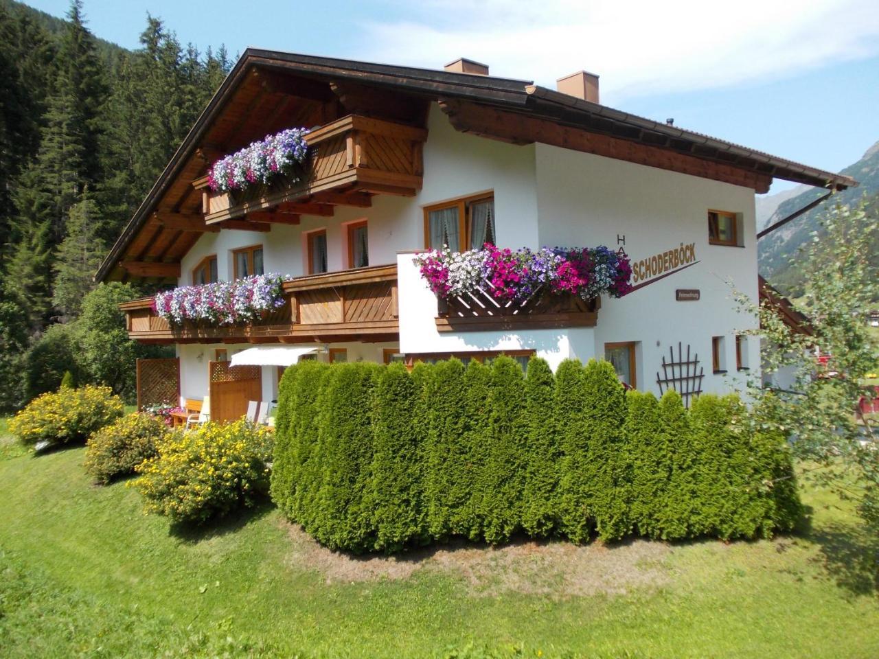 Haus Schoderbock Leilighet Sankt Leonhard im Pitztal Eksteriør bilde